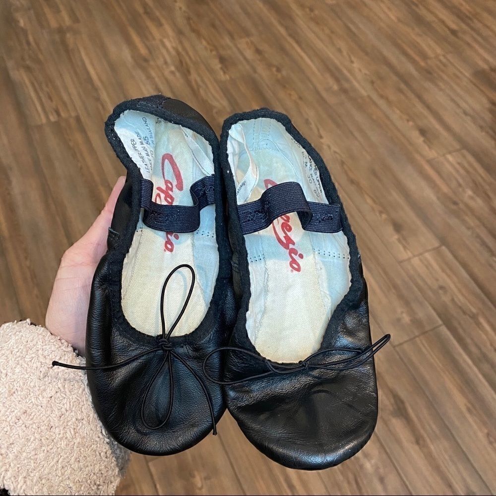 Capezio Black Leather Dance Shoes 4